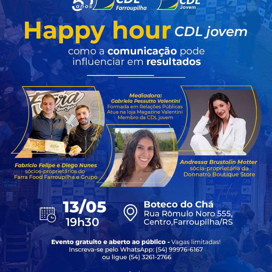 Happy Hour CDL Jovem vem aí